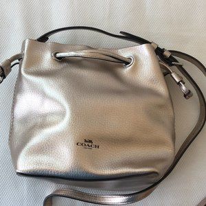 COACH STYLE DERBY CROSSBODY METALLIC/SILVER/PLATINUM (COACH F29204)
